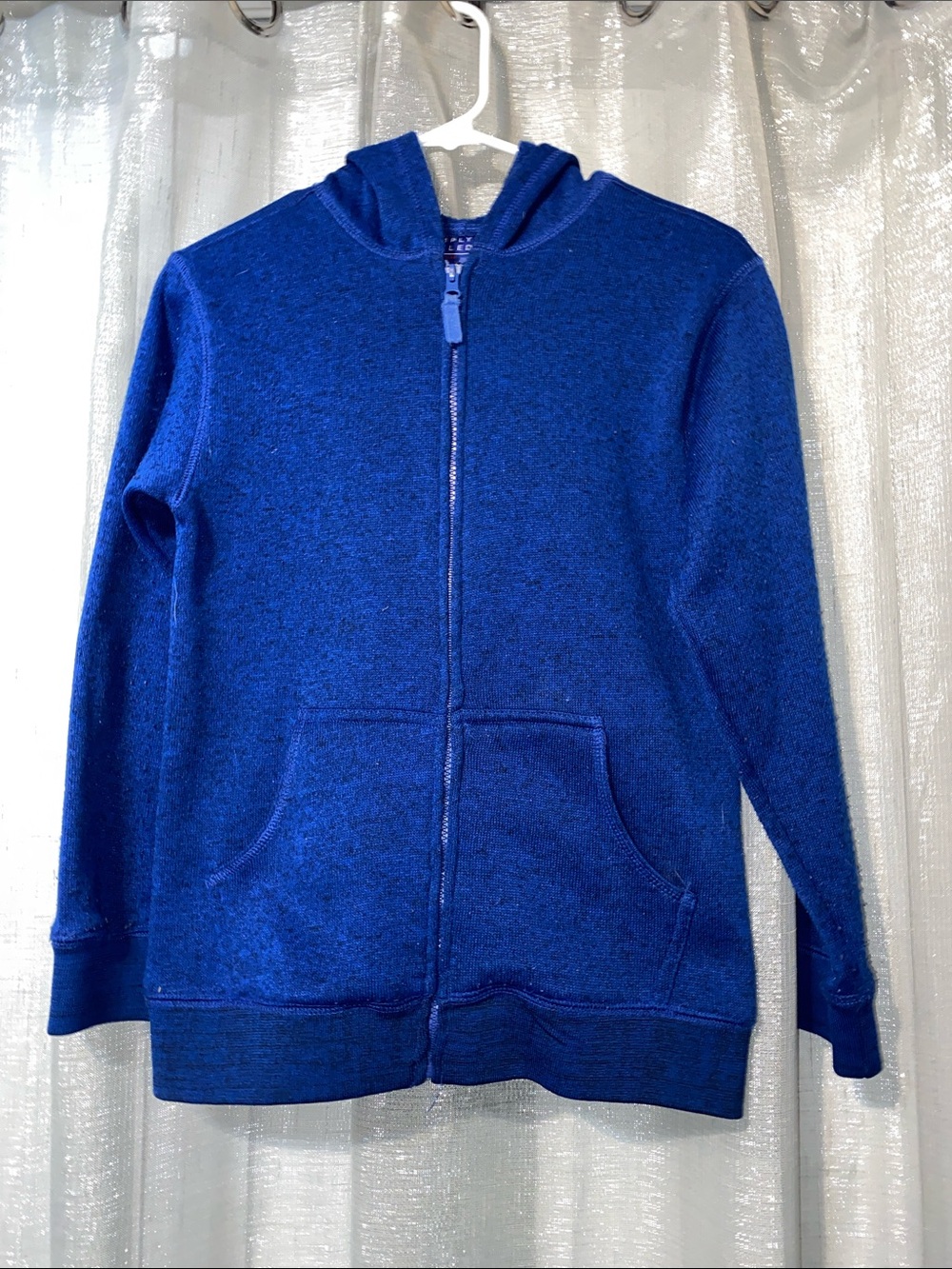 Simply Styled Royal Blue Kids Full-Zip Hoodie